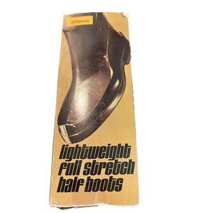 Vintage JcPenney Lightweight Full Stretch Half boots Size Small New